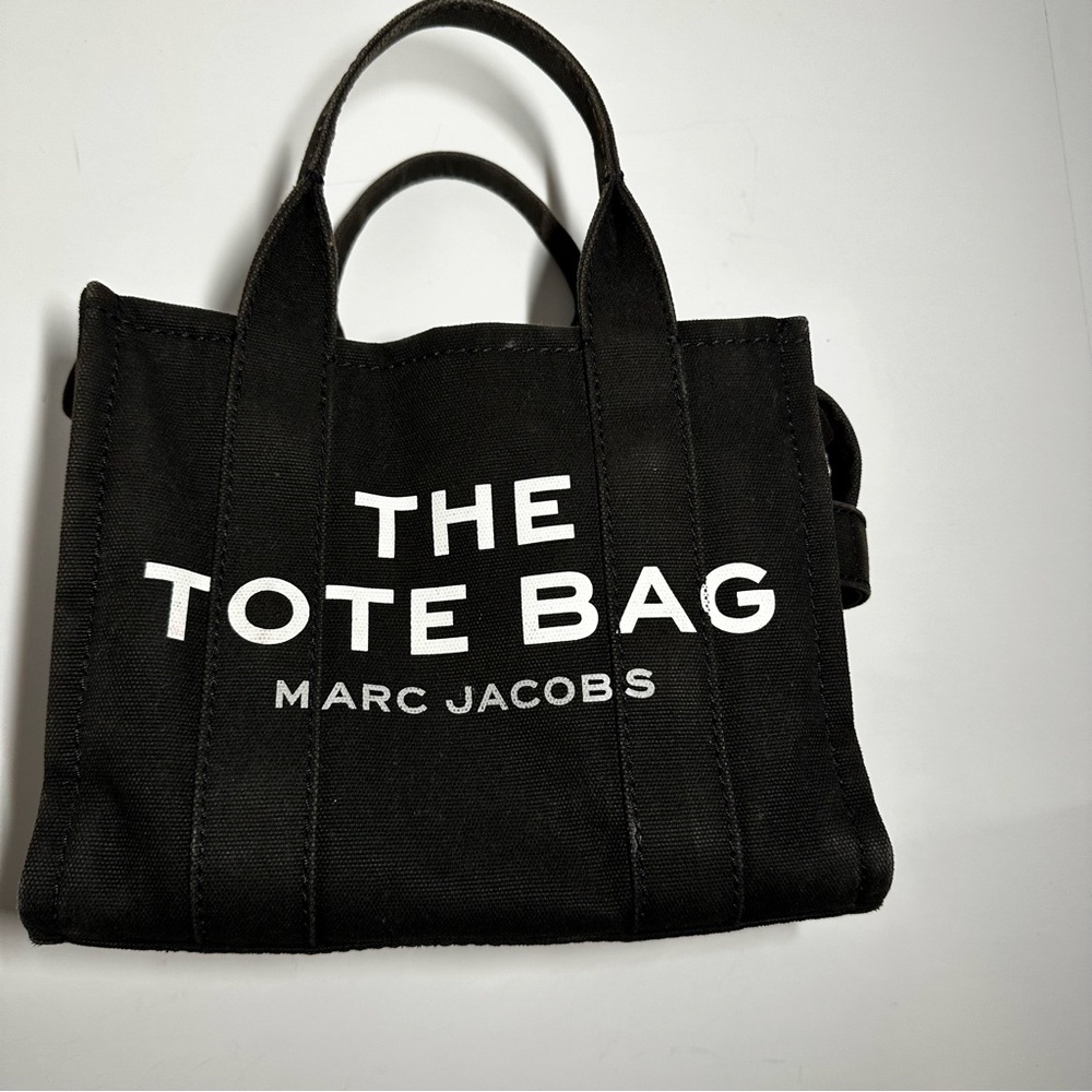 Marc Jacobs Black Canvas Tote Bag